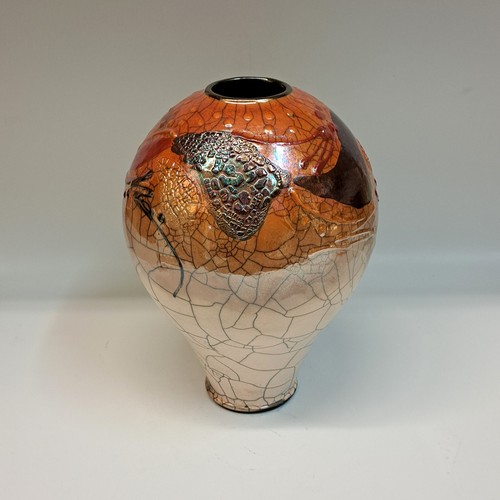 #231041 Raku, 3xFired 9.25x6 $42 at Hunter Wolff Gallery